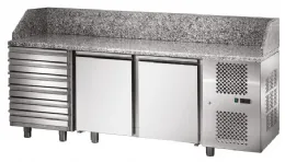 Meuble à pizzas professionnel dessus granit 2 portes 6 tiroirs - sofraca - tpz27 - Sofraca - TPZ27 Meuble à pizzas professionnel dessus granit 2 portes 6 tiroirs - sofraca - tpz27 - Sofraca - TPZ27