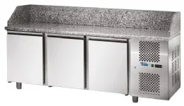 Meuble à pizzas professionnel dessus granit 3 portes positif - sofraca - tpz3 - Sofraca - TPZ3 Meuble à pizzas professionnel dessus granit 3 portes positif - sofraca - tpz3 - Sofraca - TPZ3