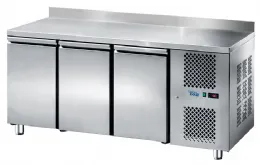 Table desserte réfrigérée professionnelle 3 portes positive avec dosseret 315 l - sofraca - trg3p - Sofraca - TRG3P Table desserte réfrigérée professionnelle 3 portes positive avec dosseret 315 l - sofraca - trg3p - Sofraca - TRG3P