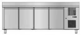 Table réfrigérée professionnelle positive 4 portes avec dosseret 420 l - sofraca - trg4p-2 - Sofraca - TRG4P-2 Table réfrigérée professionnelle positive 4 portes avec dosseret 420 l - sofraca - trg4p-2 - Sofraca - TRG4P-2