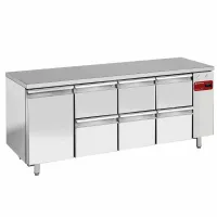 Pack table réfrigérée ventilée 1 porte et 6 tiroirs GN 1/1 positive sans groupe - TS4N/H_3XK1/2-H - Diamond Pack table réfrigérée ventilée 1 porte et 6 tiroirs GN 1/1 positive sans groupe - TS4N/H_3XK1/2-H - Diamond