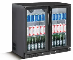 Arrière Bar - Noir -1 porte battante 900 x 500 x 900 mm - Skyrainbow - TSC2E90B - SKYRAINBOW - TSC2E90B