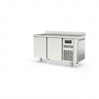 Table desserte réfrigérée positive 2 portes pleines 245 L avec dosseret - Coreco - TSR-150-S