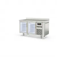 Table desserte réfrigérée positive 2 portes pleines avec dosseret 245 l - coreco - tsrv-150-s - Coreco - TSRV-150-S