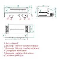 Photo 4 - Toaster convoyeur inox capacité 650 toasts par heure monophasé - fm - tth-3002 - Fm - TTH-3002