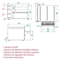 Photo 4 - Toaster convoyeur inox capacité 1200 toasts/heure monophasé - fm - ttv-4000 - Fm - TTV-4000