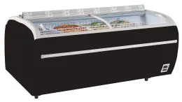 Réfrigérateur congélateur supermarché noir 2 couvercles coulissants incurvés - tefcold - twin 220b-cf - Tefcold - TWIN 220B-CF Réfrigérateur congélateur supermarché noir 2 couvercles coulissants incurvés - tefcold - twin 220b-cf - Tefcold - TWIN 220B-CF