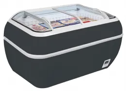 Refrigérateur congélateur supermarché gris 2 couvercles coulissants incurvés - tefcold - twin head a-cf - Tefcold - TWIN HEAD A-CF Refrigérateur congélateur supermarché gris 2 couvercles coulissants incurvés - tefcold - twin head a-cf - Tefcold - TWIN HEAD A-CF