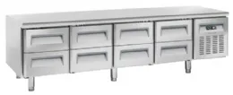 Soubassement réfrigéré 8 tiroirs GN 1/1 362 L positif - Coolhead - U-GN 4180 Soubassement réfrigéré 8 tiroirs GN 1/1 362 L positif - Coolhead - U-GN 4180
