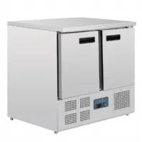 Table desserte réfrigérée positive 240 L 2 portes compacte - Polar - U636 Table desserte réfrigérée positive 240 L 2 portes compacte - Polar - U636