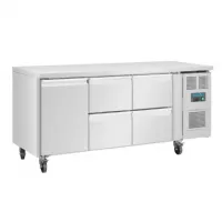 Table desserte réfrigérée positive 1 porte 4 tiroirs GN 358 L - Polar - UA020
