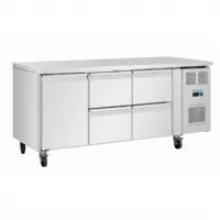 Table desserte réfrigérée positive 465 L 4 tiroirs et 1 porte - Polar - UA103 Table desserte réfrigérée positive 465 L 4 tiroirs et 1 porte - Polar - UA103