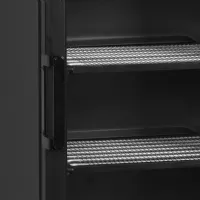 Photo 3 - Congélateur vitré noire 1 porte vitrée chauffée - tefcold - ufsc371gcp black - Tefcold - UFSC371GCP Black