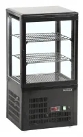 Armoire réfrigérée vitrine pour comptoir positive noire - tefcold - upd60-black - Tefcold - UPD60-BLACK
