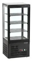 Armoire réfrigérée vitrine pour comptoir positive noire - tefcold - upd80-black - Tefcold - UPD80-BLACK