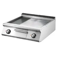 Plaque à snacker pro profondeur 700 avec 1/3 rainurée et 2/3 lisse chromée triphasé 10.8 kw - virtus - v080ftrevcrt - Virtus group - V080FTREVCRT Plaque à snacker pro profondeur 700 avec 1/3 rainurée et 2/3 lisse chromée triphasé 10.8 kw - virtus - v080ftrevcrt - Virtus group - V080FTREVCRT