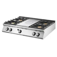 Fourneau profondeur 900 plaque coup de feu gaz avec 4 brûleurs et 33 kw - virtus - v90120tppcg2t - Virtus group - V90120TPPCG2T Fourneau profondeur 900 plaque coup de feu gaz avec 4 brûleurs et 33 kw - virtus - v90120tppcg2t - Virtus group - V90120TPPCG2T