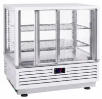 Vitrine chauffante de comptoir 60 l blanche longueur 600 mm - sofraca - vc600b - Sofraca - VC600B