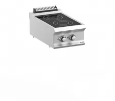 Plan de cuisson vitrocéramique professionnel triphasé 2 feux 4.3 kw à poser - mbm - vc74t - Mbm - VC74T Plan de cuisson vitrocéramique professionnel triphasé 2 feux 4.3 kw à poser - mbm - vc74t - Mbm - VC74T