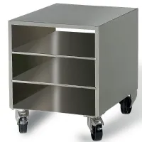 Meuble professionnel pour machine sous-vide sur roues démontable 483x606x673 mm - Diamond - VCM/ND