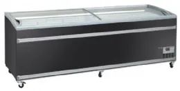 Congélateur horizontal professionnel noir double température couvercle coulissant incurvé vitré 1100 l - coolhead - vf 2600vb - Coolhead italie - VF 2600VB Congélateur horizontal professionnel noir double température couvercle coulissant incurvé vitré 1100 l - coolhead - vf 2600vb - Coolhead italie - VF 2600VB