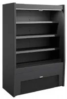 Vitrine libre service noire positive 1280 mm - Sofraca - VM1280N - SOFRACA - VM1280N