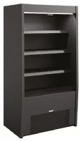 Vitrine libre service noire positive 980 mm avec 3 niveaux - Sofraca - VM980N - SOFRACA - VM980N