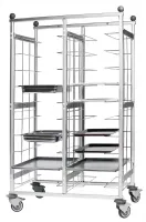 Chariot Porte assiette échelle Dural 20 niveaux - Redfox - VR 20 GN
