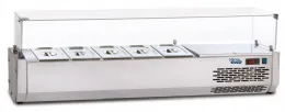 Saladette à poser avec vitrage 4 bacs gn 1/3 positive - sofraca - vr123v - Sofraca - VR123V Saladette à poser avec vitrage 4 bacs gn 1/3 positive - sofraca - vr123v - Sofraca - VR123V