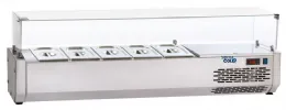 Saladette à Poser professionnelle sans couvercle 5 bacs GN 1/3 positive - Sofraca - VR153V - SOFRACA - VR153V Saladette à Poser professionnelle sans couvercle 5 bacs GN 1/3 positive - Sofraca - VR153V - SOFRACA - VR153V