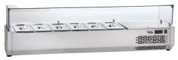 Saladette à poser avec couvercle 6 bacs gn 1/4 positive - sofraca - vr154v - Sofraca - VR154V Saladette à poser avec couvercle 6 bacs gn 1/4 positive - sofraca - vr154v - Sofraca - VR154V