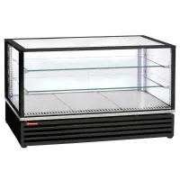 Vitrine réfrigérée panoramique en 400x600 ou gn 1/1, noire, positive, 1185 mm - diamond promo - vrdg-b1-r2 - Diamond promo - VRDG-B1-R2