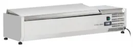Vitrine réfrigérée à ingrédients couvercle inox 5 bacs GN 1/4 +2/+8°C - Coolhead - VRX 12/33S/S Vitrine réfrigérée à ingrédients couvercle inox 5 bacs GN 1/4 +2/+8°C - Coolhead - VRX 12/33S/S
