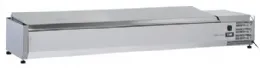 Vitrine réfrigérée à ingrédients couvercle inox 8 bacs GN 1/3 +2/+8°C - Coolhead - VRX 18/38S/S