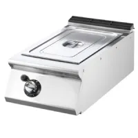 Bains-marie pro ligne profondeur 700 gaz à poser pour conteneur GN 1/1 - Virtus - VS7040BMGT - VIRTUS GROUP - VS7040BMGT
