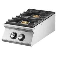 Fourneau profondeur 700 à gaz 2 brûleurs 12 kw, plateau de travail embouti - virtus - vs7040pcgst - Virtus group - VS7040PCGST Fourneau profondeur 700 à gaz 2 brûleurs 12 kw, plateau de travail embouti - virtus - vs7040pcgst - Virtus group - VS7040PCGST