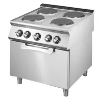 Fourneau profondeur 700 cuisinière électrique sur four électrique statique gn 2/1, 4 plaques en fonte triphasé 16.4 kw - virtus - vs7080cfe - Virtus group - VS7080CFE Fourneau profondeur 700 cuisinière électrique sur four électrique statique gn 2/1, 4 plaques en fonte triphasé 16.4 kw - virtus - vs7080cfe - Virtus group - VS7080CFE