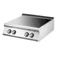 Fourneau profondeur 700 plaque vitrocéramique 4 zones de cuisson triphasé 10 kw - virtus - vs7080pvet - Virtus group - VS7080PVET Fourneau profondeur 700 plaque vitrocéramique 4 zones de cuisson triphasé 10 kw - virtus - vs7080pvet - Virtus group - VS7080PVET