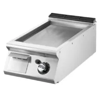 Plaque à snacker pro profondeur 900 Gaz surface lisse 7 kW - Virtus - VS9040FTGVT - VIRTUS GROUP - VS9040FTGVT