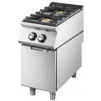 Fourneau profondeur 900 à gaz 2 brûleurs sur soubassement portes, plateau de travail embouti 16 kw - virtus - vs9040pcgsp - Virtus group - VS9040PCGSP Fourneau profondeur 900 à gaz 2 brûleurs sur soubassement portes, plateau de travail embouti 16 kw - virtus - vs9040pcgsp - Virtus group - VS9040PCGSP