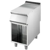 Élément neutre ligne de cuisson 900 sur placard ouvert, 1 tiroir, acier inoxydable AISI 304, 400x900x870 mm - Virtus - VS9040PLC - VIRTUS GROUP - VS9040PLC