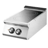 Fourneau profondeur 900 plaque vitrocéramique 2 zones de cuisson triphasé 6.8 kw - virtus - vs9040pvet - Virtus group - VS9040PVET Fourneau profondeur 900 plaque vitrocéramique 2 zones de cuisson triphasé 6.8 kw - virtus - vs9040pvet - Virtus group - VS9040PVET