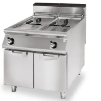 Friteuse cuisine pro profondeur 900 gaz, capacité 2 x 13 litres, 24 kW - Virtus - VS9080FRGS13 - VIRTUS GROUP - VS9080FRGS13 Friteuse cuisine pro profondeur 900 gaz, capacité 2 x 13 litres, 24 kW - Virtus - VS9080FRGS13 - VIRTUS GROUP - VS9080FRGS13