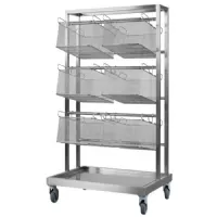 Chariot de débarrassage pour paniers de cuisson et friture 600x860x1600 mm - virtus - vsac00003 - Virtus group - VSAC00003 Chariot de débarrassage pour paniers de cuisson et friture 600x860x1600 mm - virtus - vsac00003 - Virtus group - VSAC00003