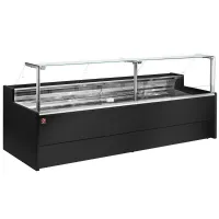 Comptoir vitrine réfrigéré professionnel noir positif avec réserve 2500 mm - diamond promo - vz25/b5-vr2 - Diamond promo - VZ25/B5-VR2 Comptoir vitrine réfrigéré professionnel noir positif avec réserve 2500 mm - diamond promo - vz25/b5-vr2 - Diamond promo - VZ25/B5-VR2