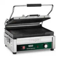 Panini simple avec plaques en fonte 54x51x59 mm 2400 kW Monophasé - Waring - WPG250E Panini simple avec plaques en fonte 54x51x59 mm 2400 kW Monophasé - Waring - WPG250E