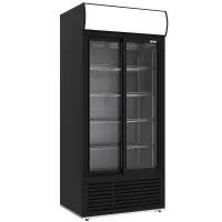 Vitrine réfrigérée positive 2 portes coulissantes noire 783 litres - Diverso By Diamond - WR-80AC-SB Vitrine réfrigérée positive 2 portes coulissantes noire 783 litres - Diverso By Diamond - WR-80AC-SB