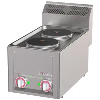 Cuisinière professionnelle Triphasé 2 feux 4 kW - Diverso By Diamond - WR-E2PT-02 Cuisinière professionnelle Triphasé 2 feux 4 kW - Diverso By Diamond - WR-E2PT-02