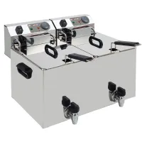 Friteuse professionnelle électrique 2 x 8,5 litres - diverso by diamond - wr-ef20-s2 - Diverso by diamond - WR-EF20-S2 Friteuse professionnelle électrique 2 x 8,5 litres - diverso by diamond - wr-ef20-s2 - Diverso by diamond - WR-EF20-S2