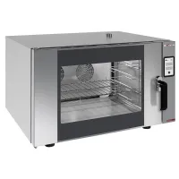 Four mixte professionnel vapeur-convection triphasé 2 vitesses écran tactile avec sonde à cœur - Diverso By Diamond - WR-FCV4-DG Four mixte professionnel vapeur-convection triphasé 2 vitesses écran tactile avec sonde à cœur - Diverso By Diamond - WR-FCV4-DG
